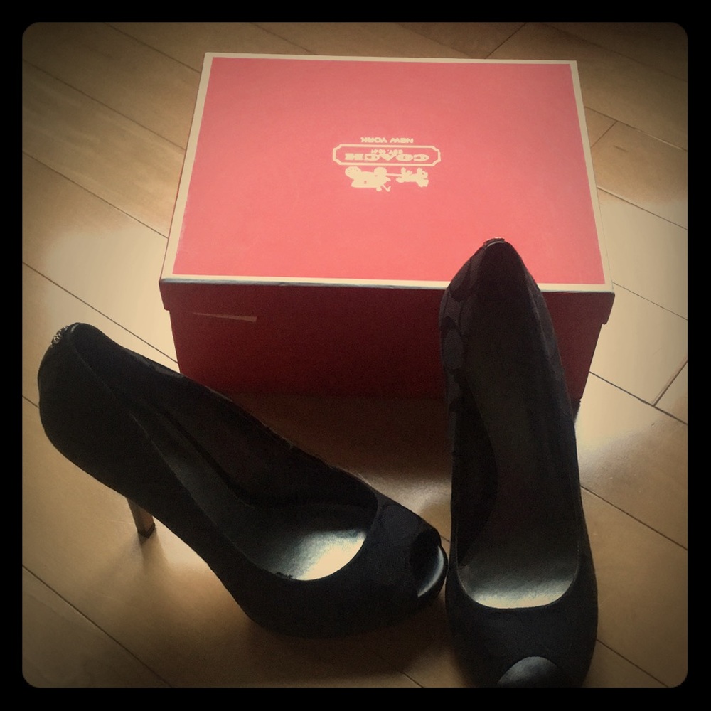 Coach high heel shoes